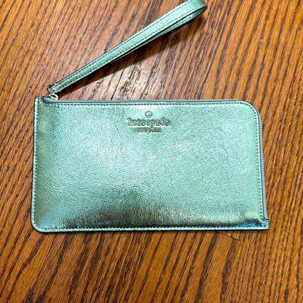 NEW metallic green Kate Spade